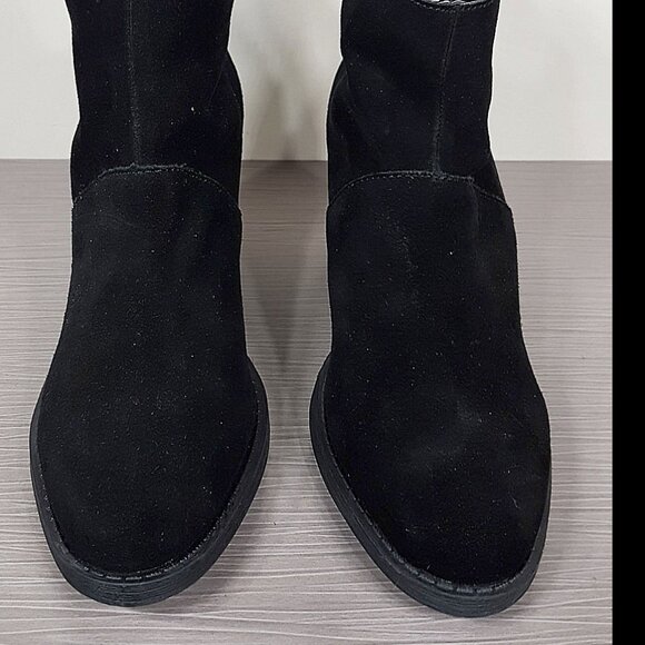 Steve Madden Shrines Bootie, Black Suede, Womens Size 9.5 M - Picture 2 of 9